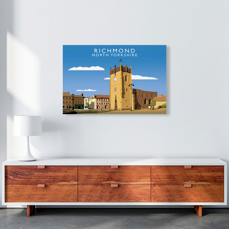 Richmond (Landscape) by Richard O'Neill Yorkshire Art Print, Travel Poster A1 Canvas