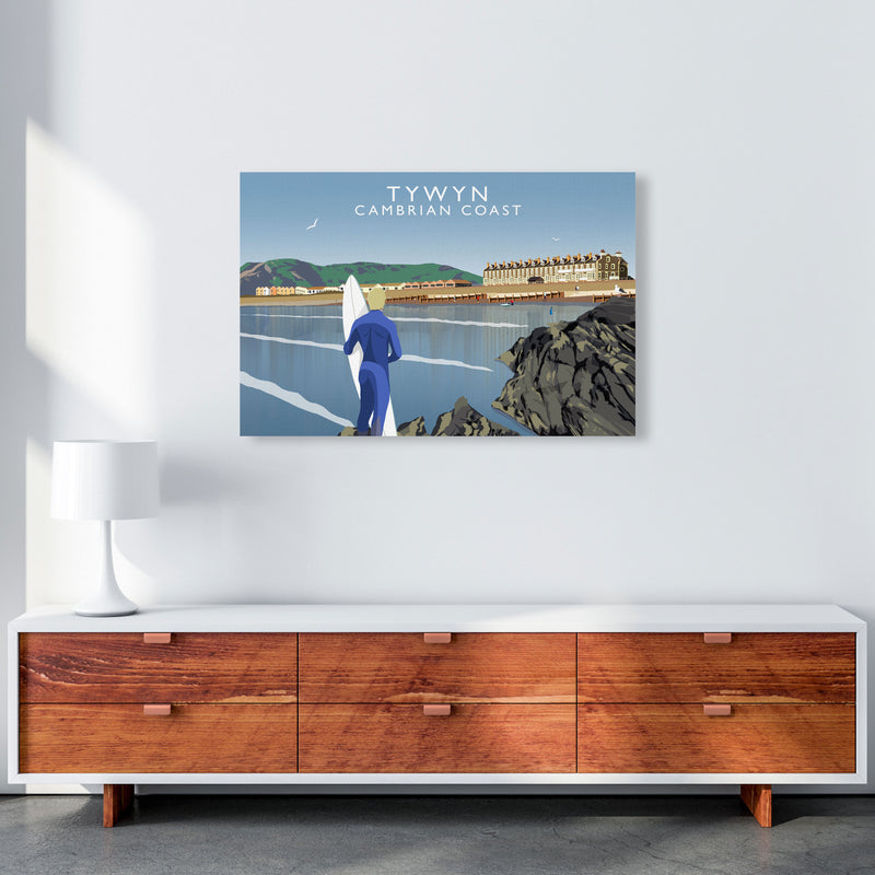 Tywyn Cambrian Coast Framed Digital Art Print by Richard O'Neill A1 Canvas