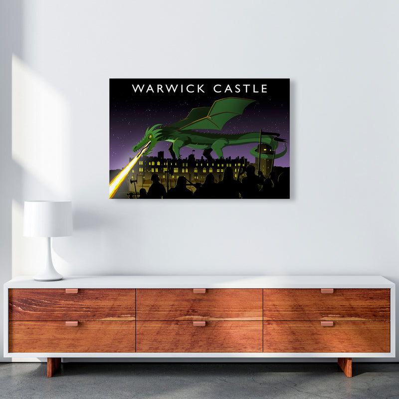 Warwick Castle With Dragon (Landscape) by Richard O'Neill A1 Canvas