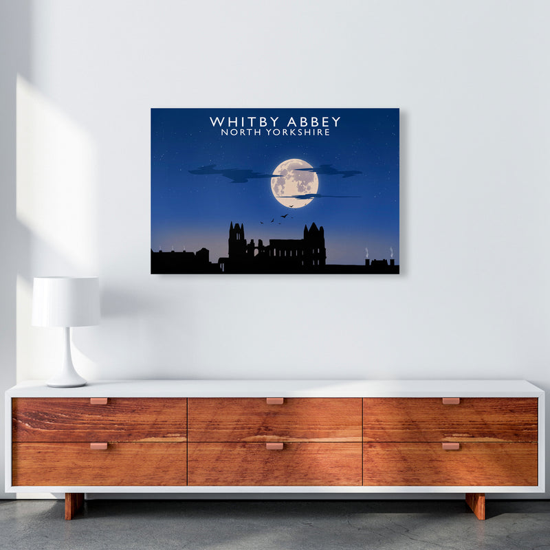 Whitby Abbey (Night) (Landscape) by Richard O'Neill Yorkshire Art Print A1 Canvas