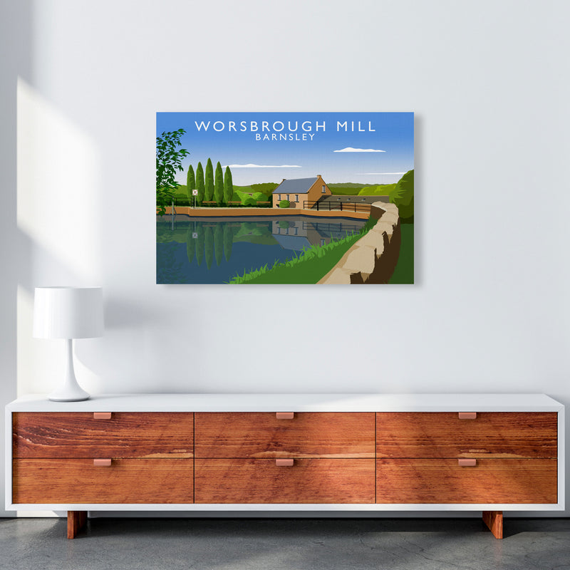 Worsbrough Mill (Landscape) by Richard O'Neill Yorkshire Art Print A1 Canvas