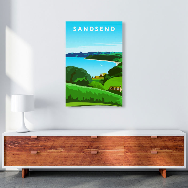 Sandsend2 Portrait by Richard O'Neill A1 Canvas