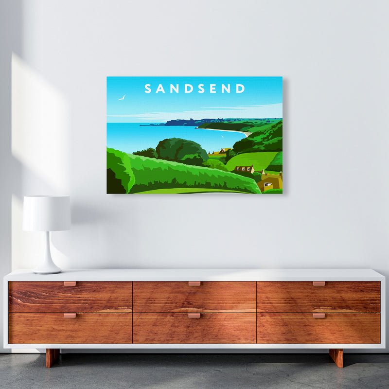 Sandsend Art Print by Richard O'Neill A1 Canvas