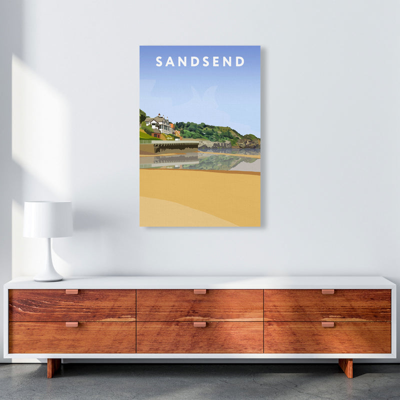Sandsend4 Portrait by Richard O'Neill A1 Canvas