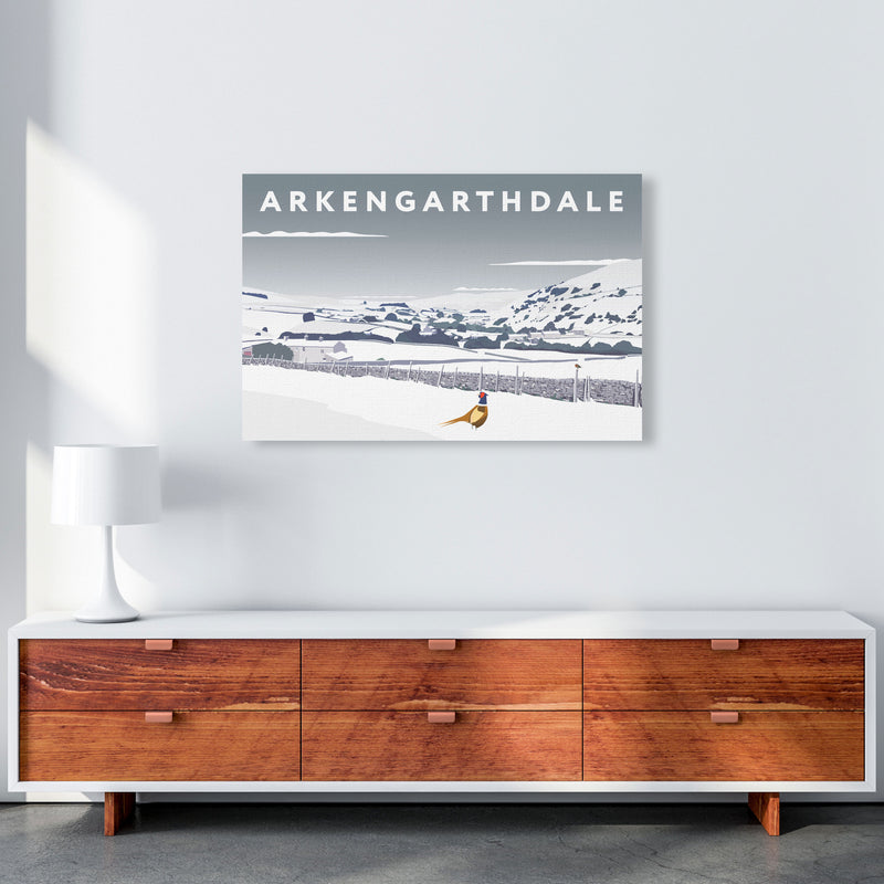 Arkengarthdale In Snow by Richard O'Neill A1 Canvas
