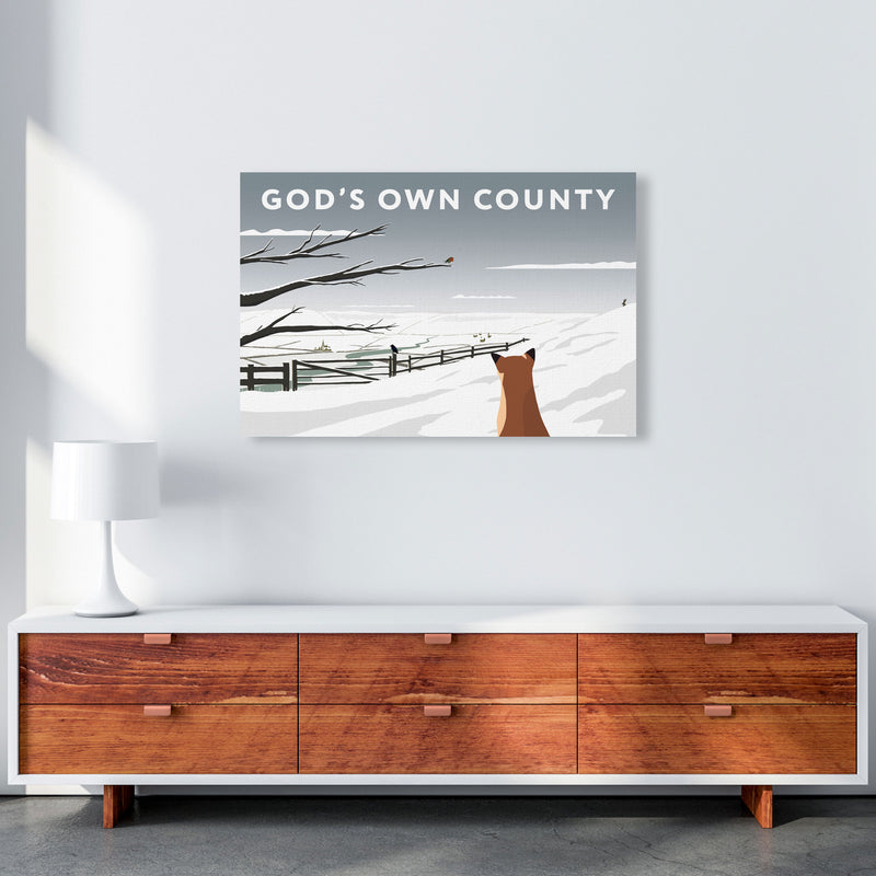 Gods Own County Snow by Richard O'Neill A1 Canvas