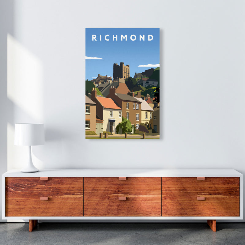 Richmond Travel Art Print by Richard O'Neill, Framed Wall Art A1 Canvas