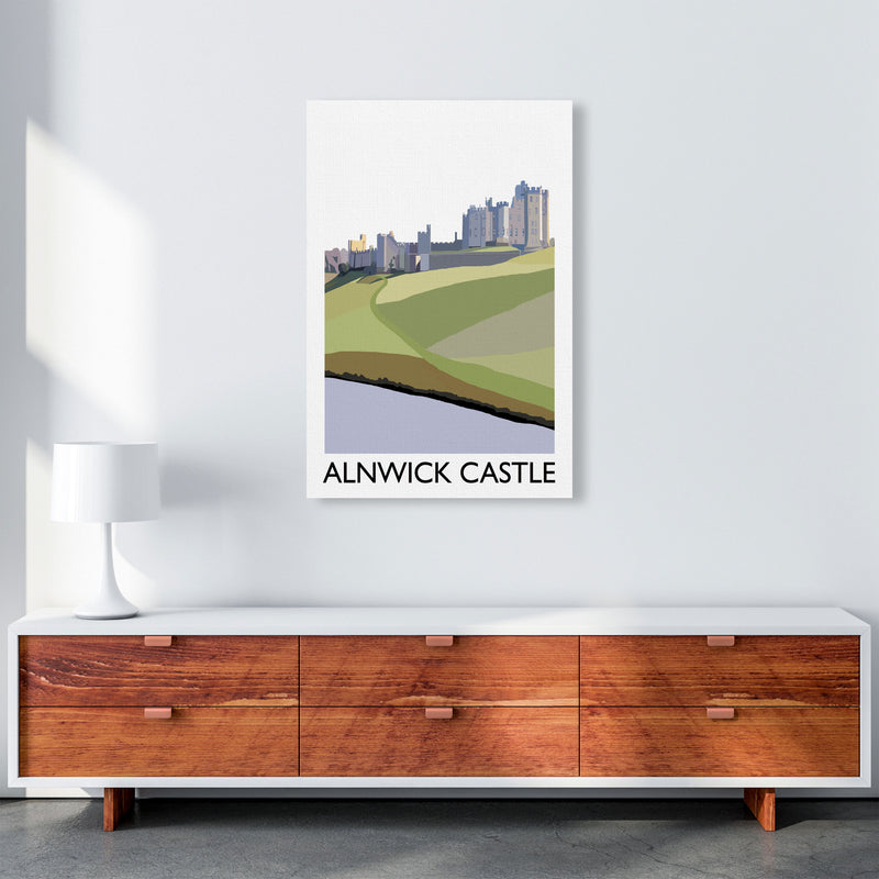 Alnwick Castle Portrait by Richard O'Neill A1 Canvas