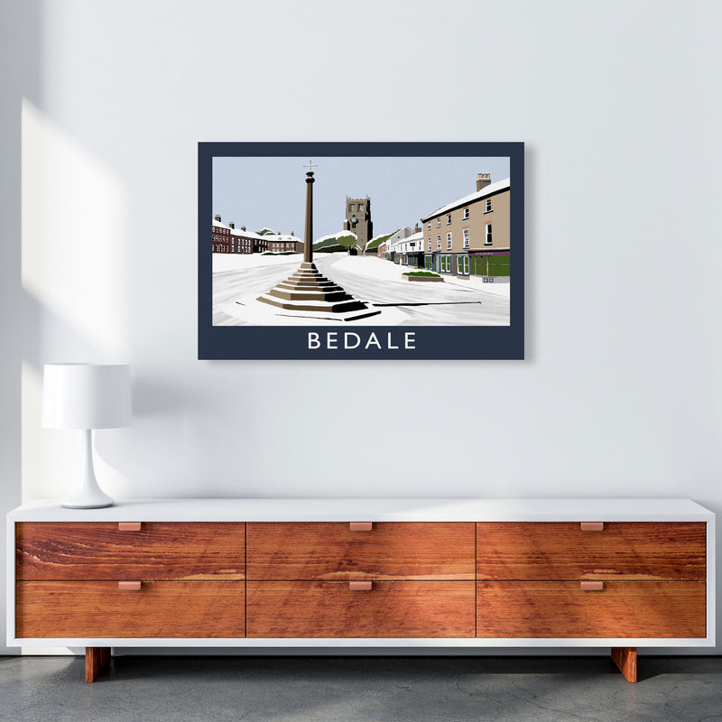 Bedale In Snow by Richard O'Neill A1 Canvas