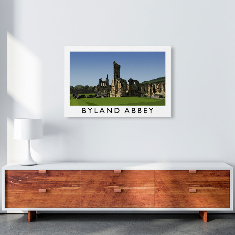 Byland Abbey by Richard O'Neill A1 Canvas