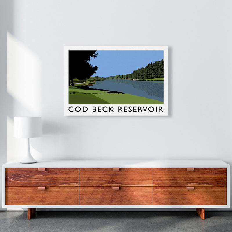 Cod Beck Reservoir by Richard O'Neill A1 Canvas