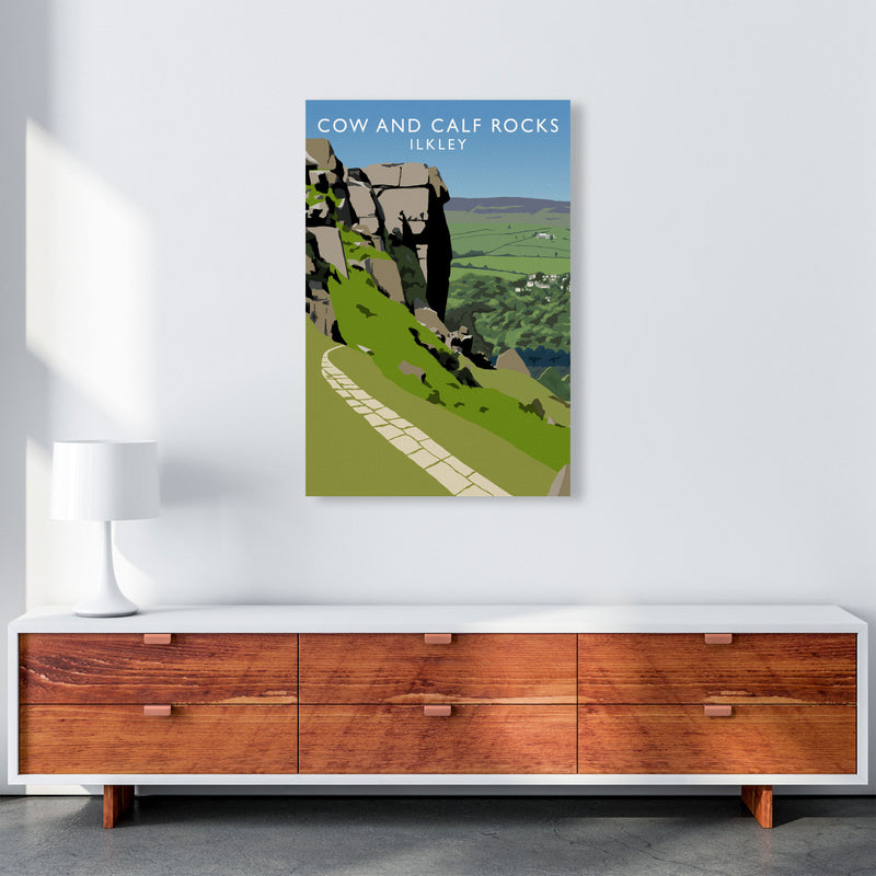 Cow And Calf Rocks Portrait by Richard O'Neill A1 Canvas