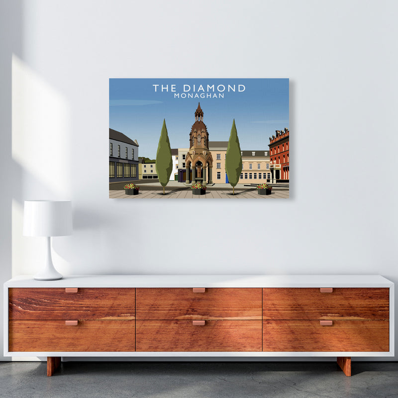 The Diamond Monaghan Travel Art Print by Richard O'Neill, Framed Wall Art A1 Canvas