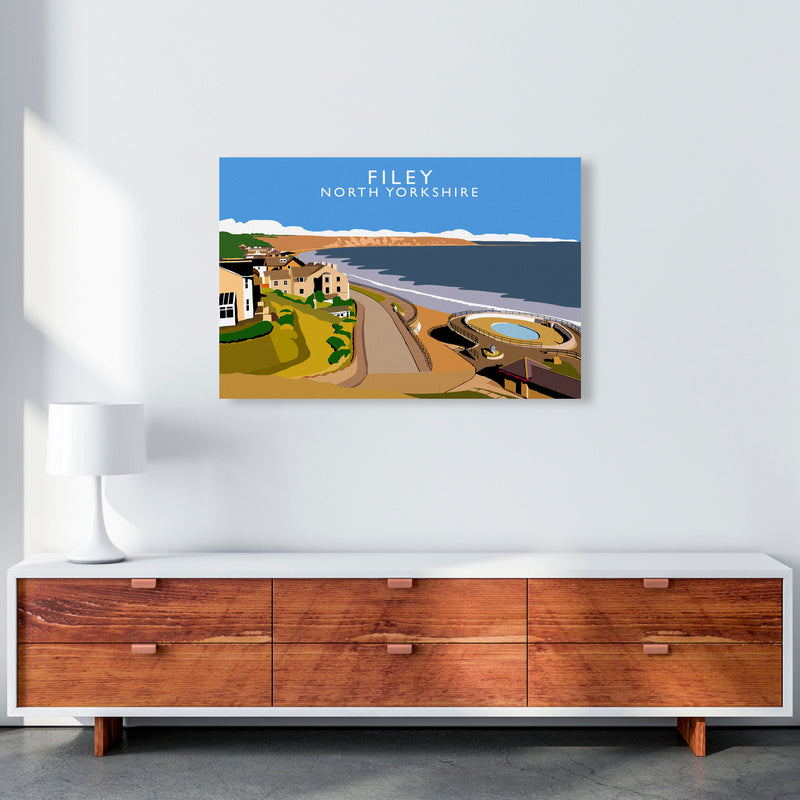 Filey North Yorkshire Art Print by Richard O'Neill A1 Canvas