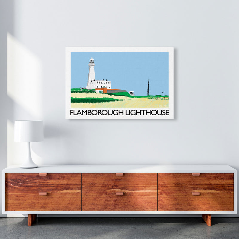 Flamborough Lighthouse Art Print by Richard O'Neill A1 Canvas