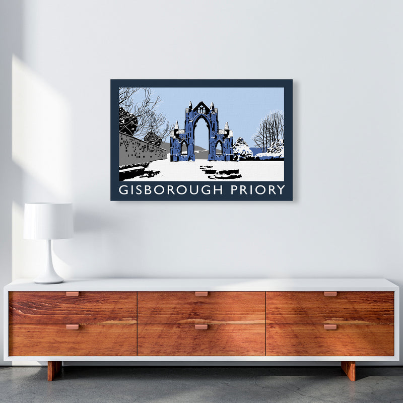 Gisborough Priory In Snow by Richard O'Neill A1 Canvas
