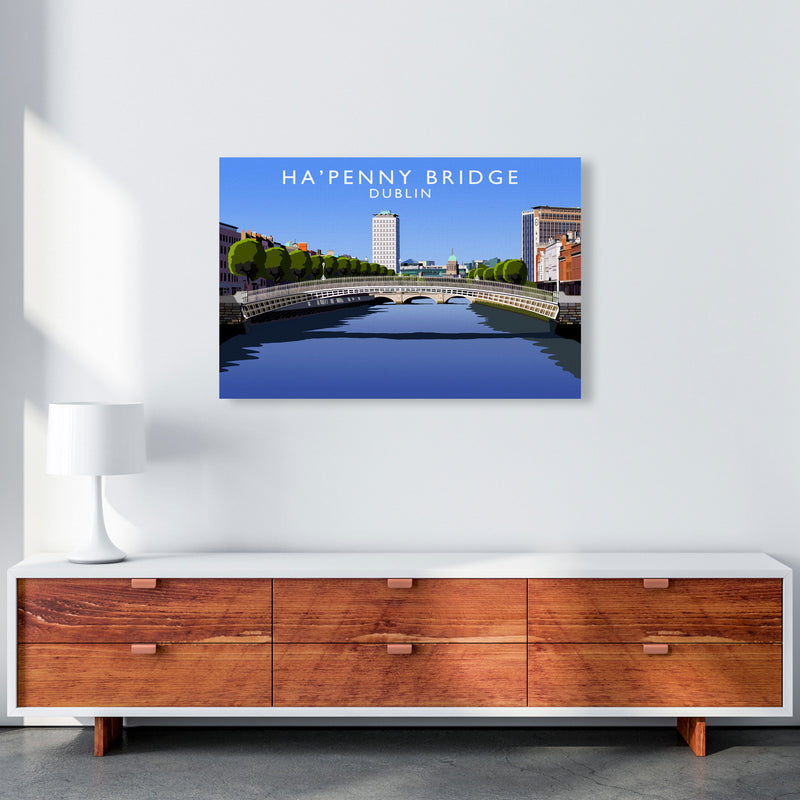 Ha' Penny Bridge by Richard O'Neill A1 Canvas