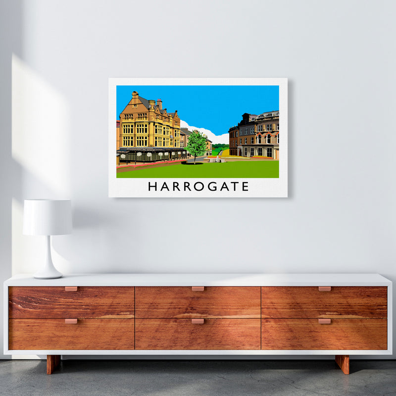 Harrogate Travel Art Print by Richard O'Neill, Framed Wall Art A1 Canvas