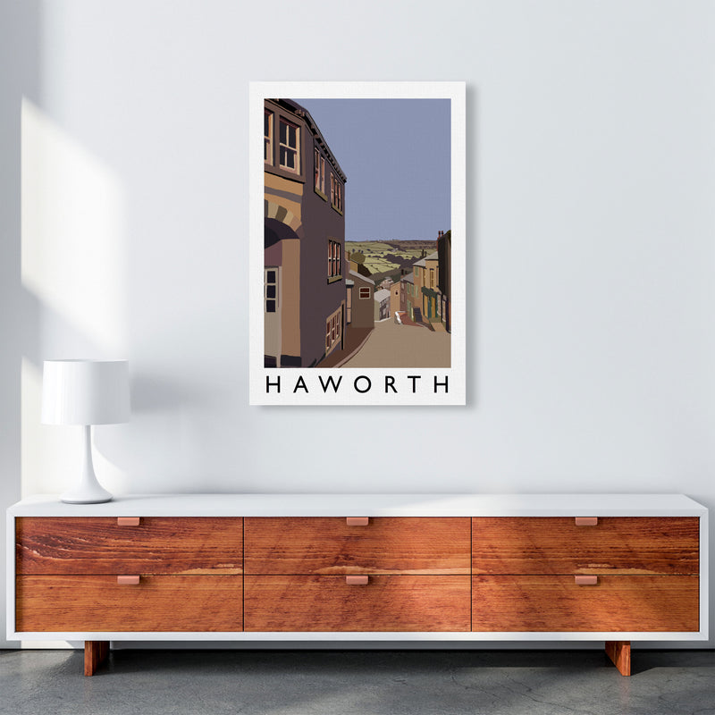 Haworth Travel Art Print by Richard O'Neill, Framed Wall Art A1 Canvas
