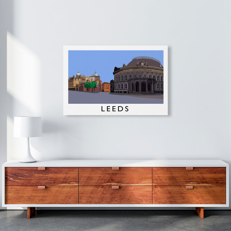 Leeds Digital Art Print by Richard O'Neill, Framed Wall Art A1 Canvas