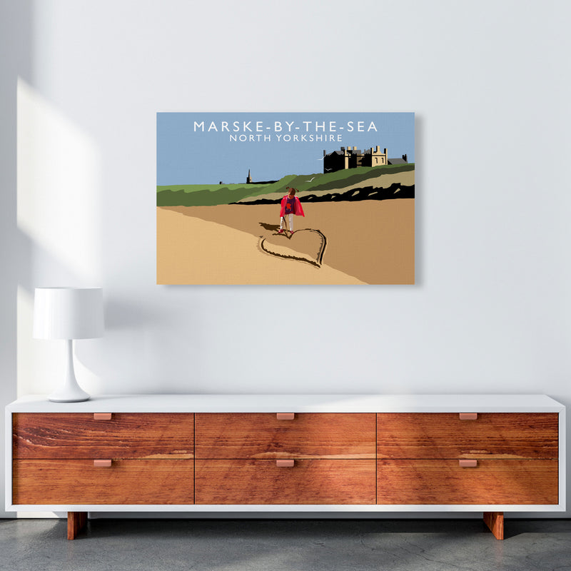 Marske-By-The-Sea North Yorkshire Travel Art Print by Richard O'Neill A1 Canvas