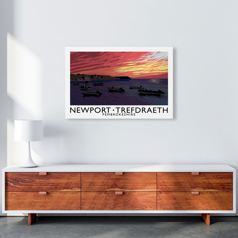 Newport Trefdraeth Pembrokeshire Travel Art Print by Richard O'Neill A1 Canvas