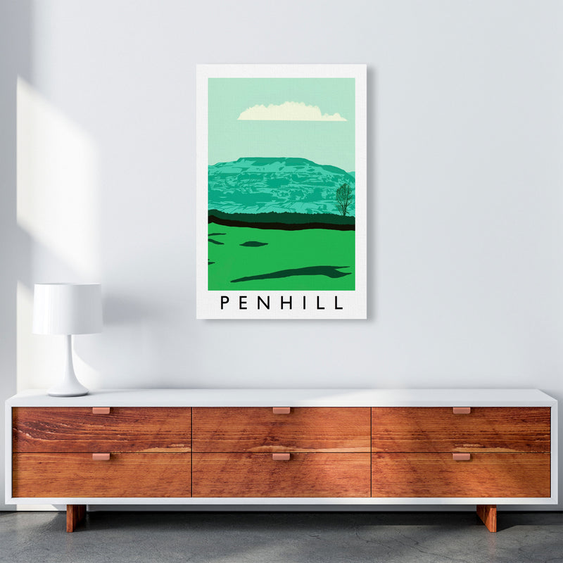 Penhill Digital Art Print by Richard O'Neill, Framed Wall Art A1 Canvas