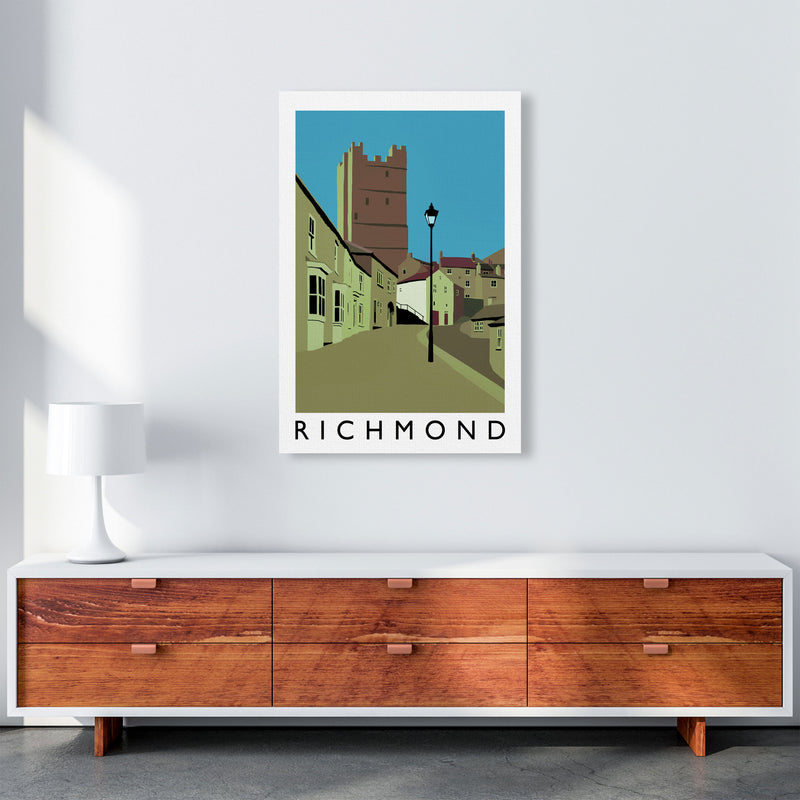 Richmond Travel Art Print by Richard O'Neill, Framed Wall Art A1 Canvas