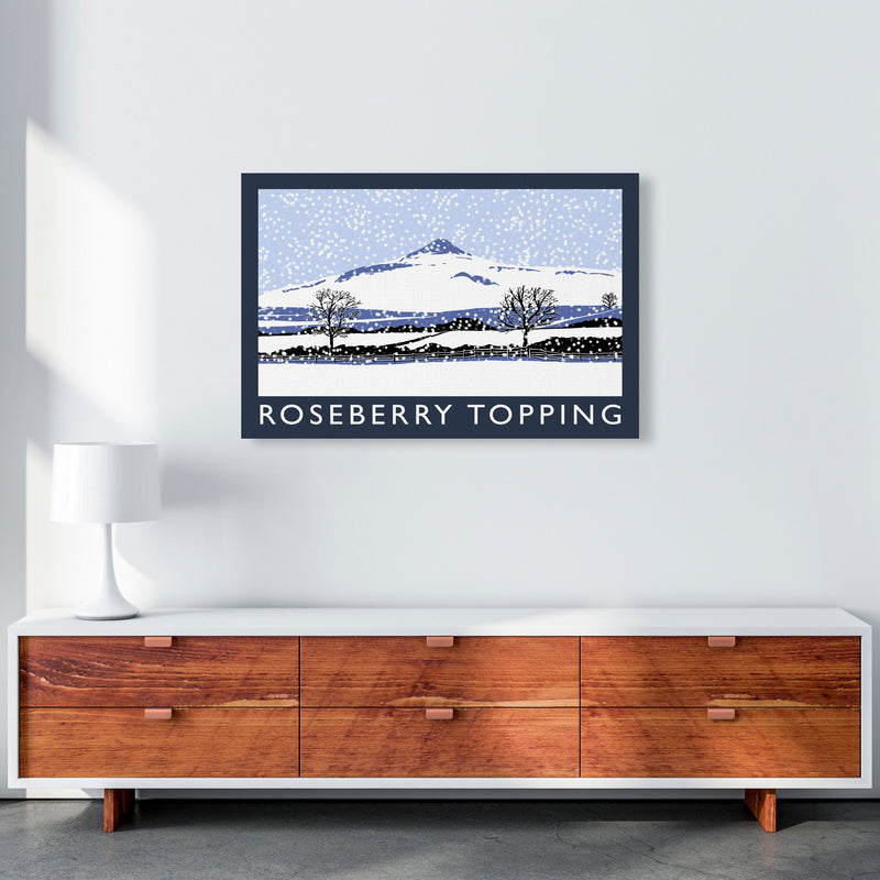 Roseberry Topping Digital Art Print by Richard O'Neill, Framed Wall Art A1 Canvas