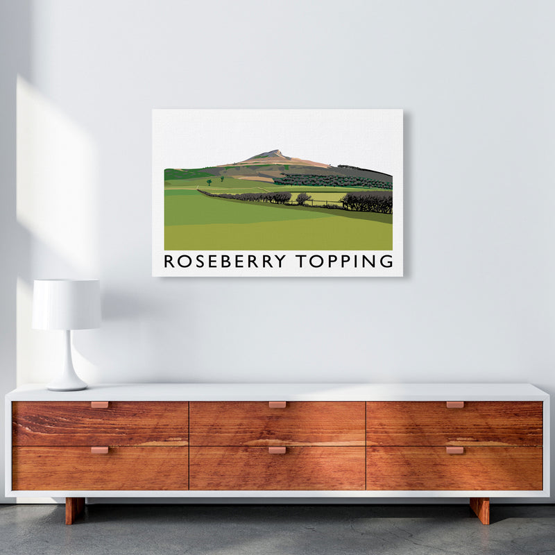 Roseberry Topping Art Print by Richard O'Neill, Framed Wall Art A1 Canvas