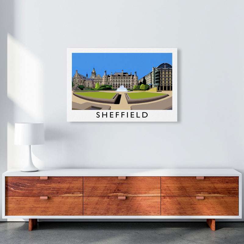 Sheffield Framed Digital Art Print by Richard O'Neill A1 Canvas