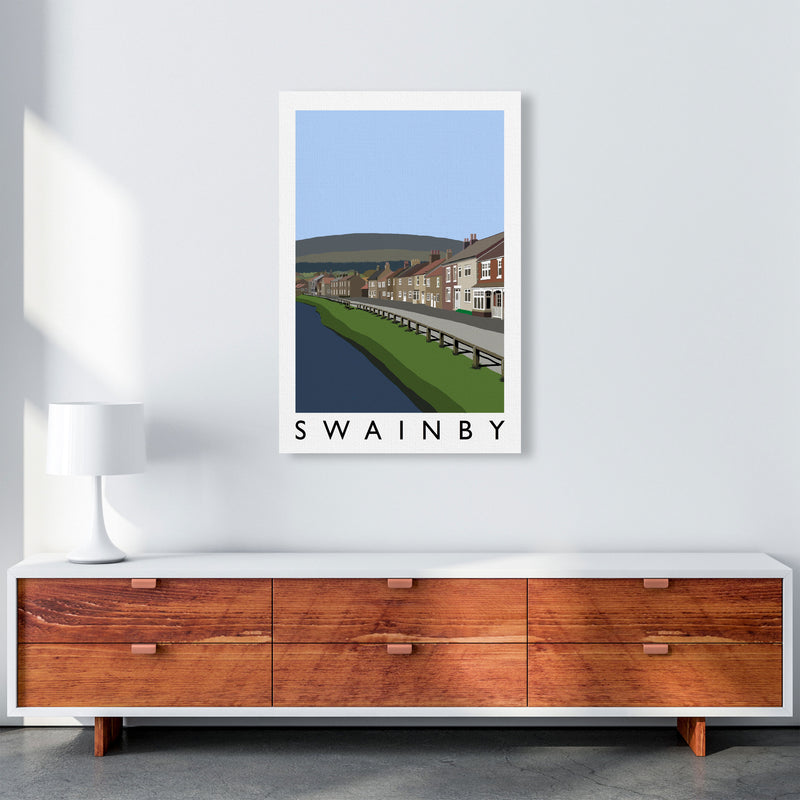 Swainby Digital Art Print by Richard O'Neill, Framed Wall Art A1 Canvas