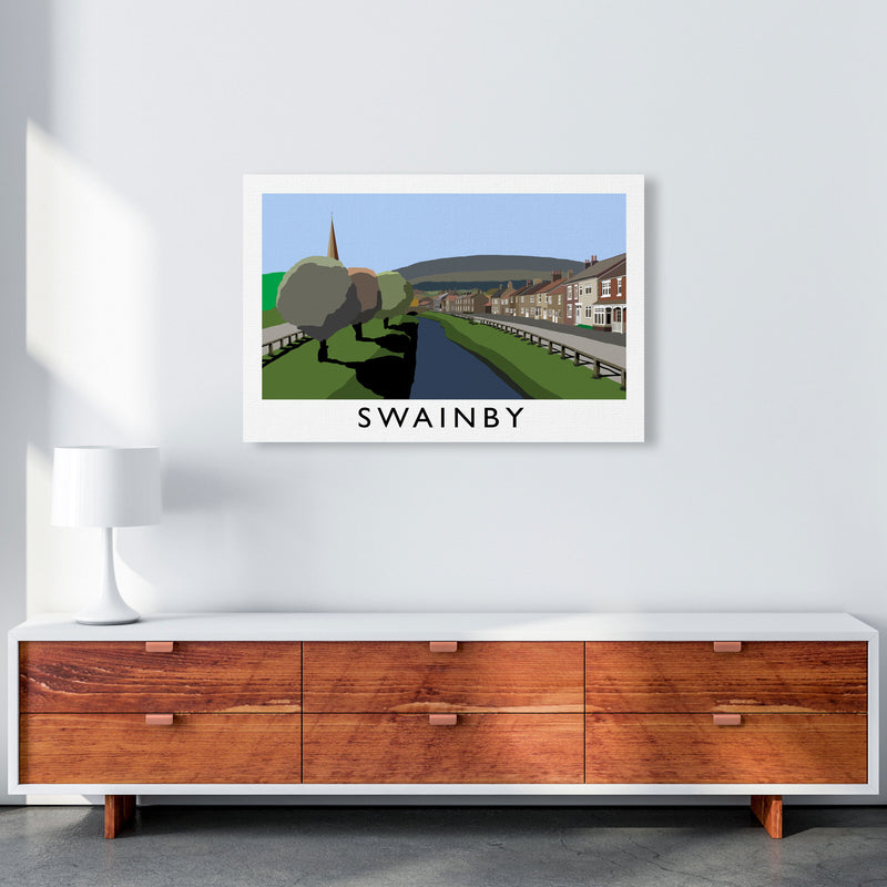 Swainby Travel Art Print by Richard O'Neill, Framed Wall Art A1 Canvas