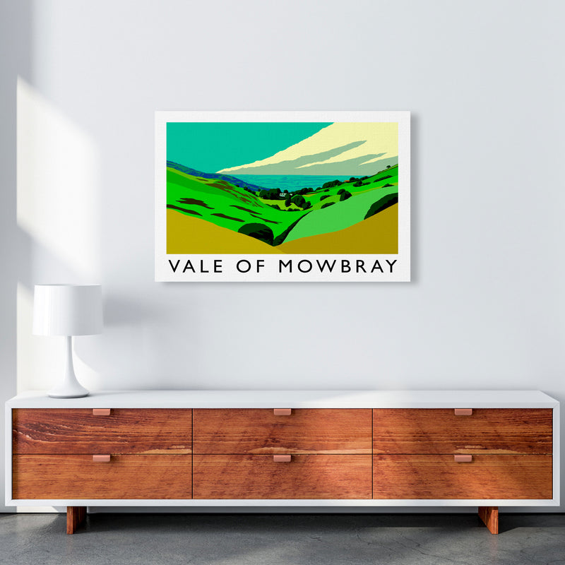 Vale of Mowbray Travel Art Print by Richard O'Neill, Framed Wall Art A1 Canvas