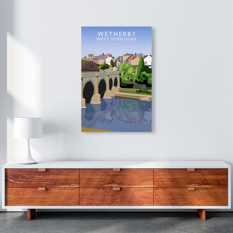 Wetherby West Yorkshire Travel Art Print by Richard O'Neill, Framed Wall Art A1 Canvas