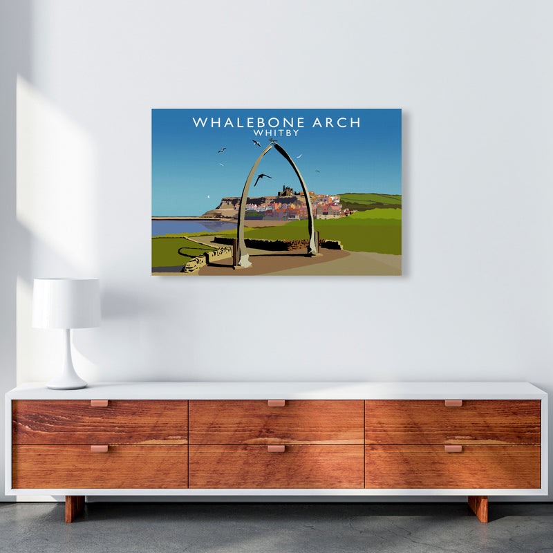 Whalebone Arch Whitby Art Print by Richard O'Neill, Framed Wall Art A1 Canvas