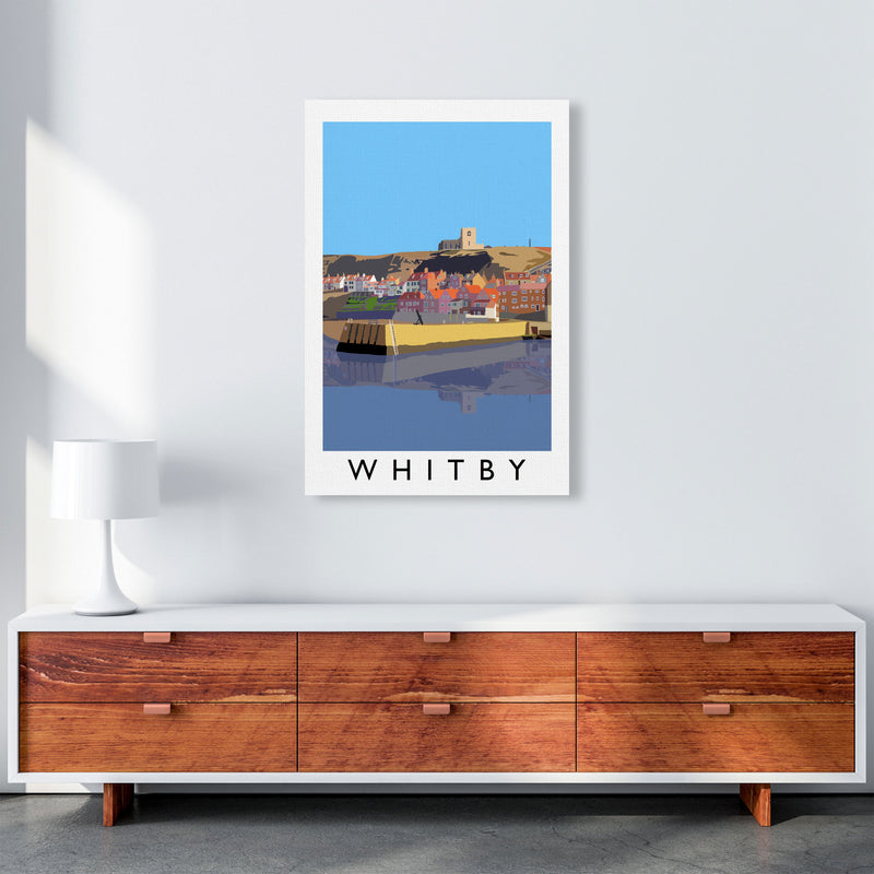 Whitby Art Print by Richard O'Neill, Framed Wall Art A1 Canvas