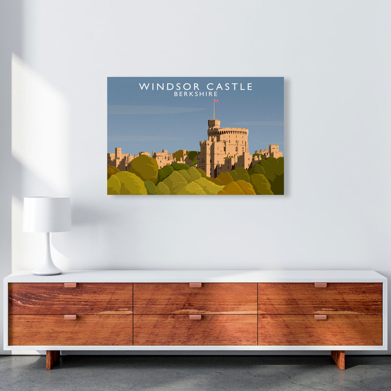 Windsor Castle Berkshire Travel Art Print by Richard O'Neill A1 Canvas