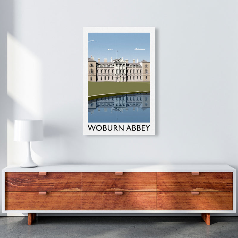 Woburn Abbey Travel Art Print by Richard O'Neill, Framed Wall Art A1 Canvas