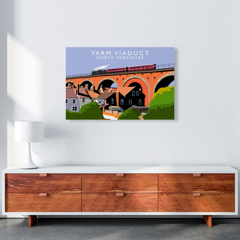 Yarm Viaduct North Yorkshire Travel Art Print by Richard O'Neill A1 Canvas