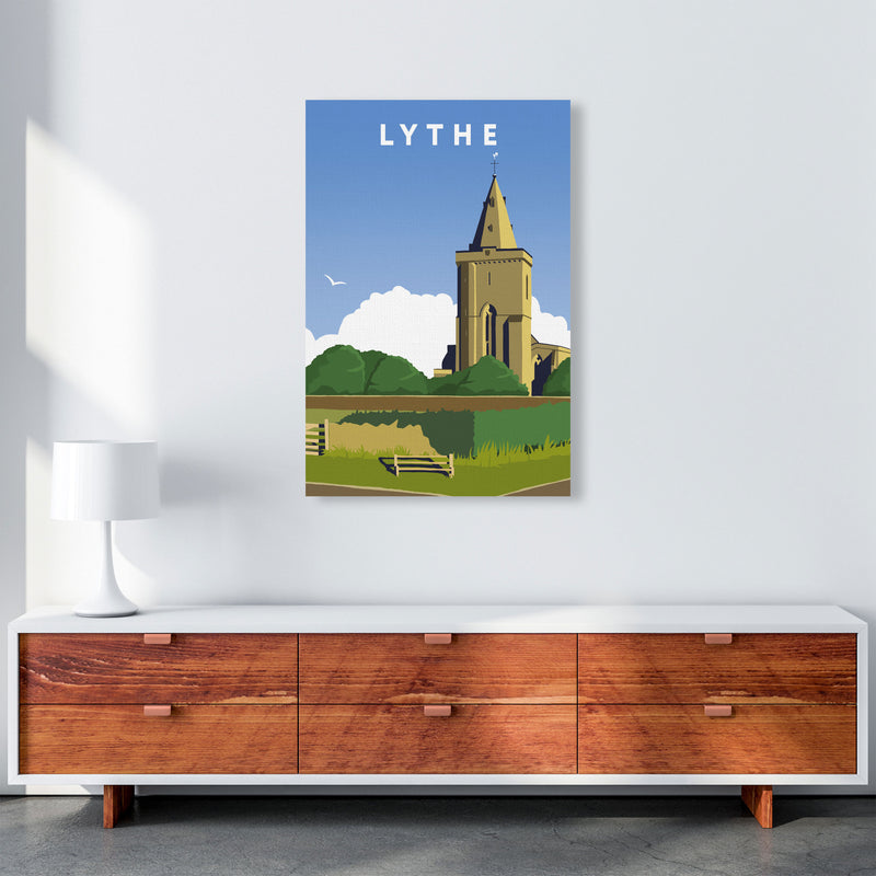 Lythe Travel Art Print by Richard O'Neill, Framed Wall Art A1 Canvas