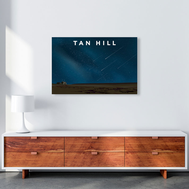 Tan Hill Travel Art Print by Richard O'Neill, Framed Wall Art A1 Canvas