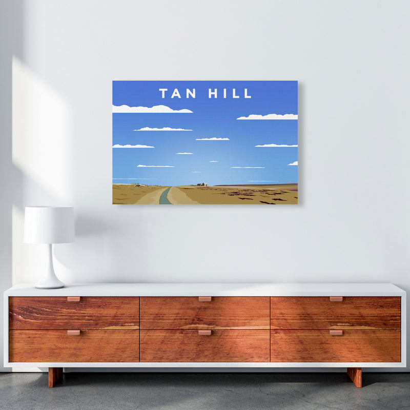 Tan Hill Digital Art Print by Richard O'Neill, Framed Wall Art A1 Canvas