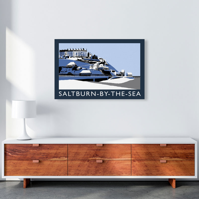 Saltburn-by-the-sea In Snow by Richard O'Neill A1 Canvas
