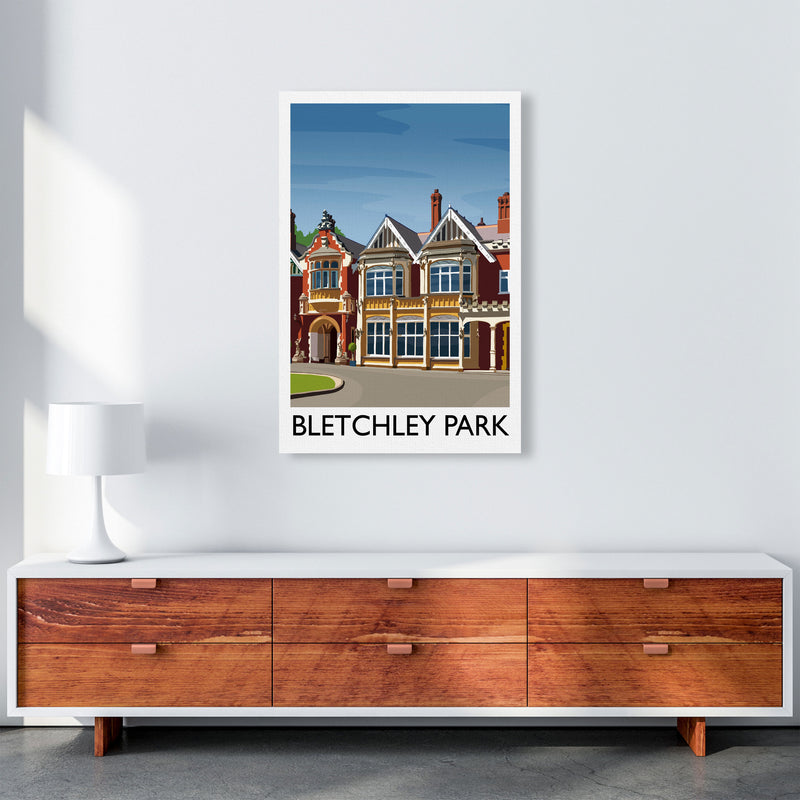 Bletchey Park portrait by Richard O'Neill A1 Canvas