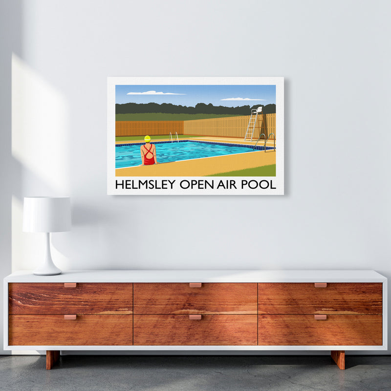 Helmsley Open Air Pool by Richard O'Neill A1 Canvas