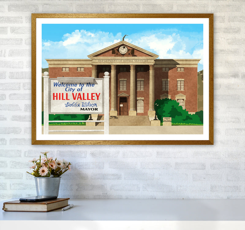 Hill Valley 1985 Revised Art Print by Richard O'Neill A1 Print Only