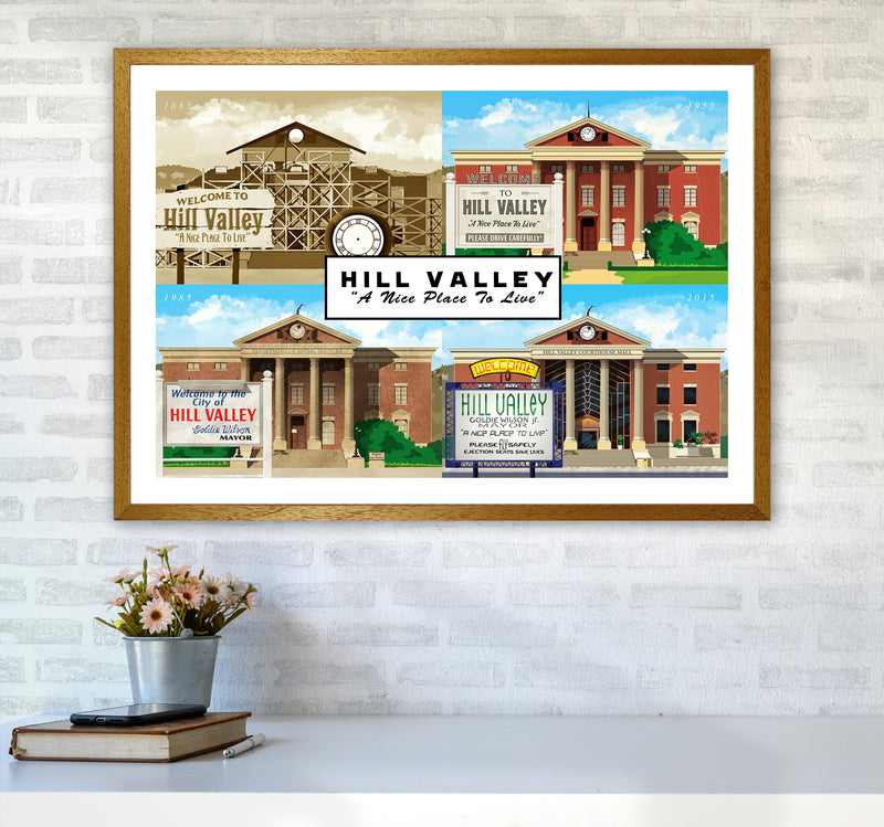 Hill Valley - A Nice Place To Live Art Print by Richard O'Neill A1 Print Only