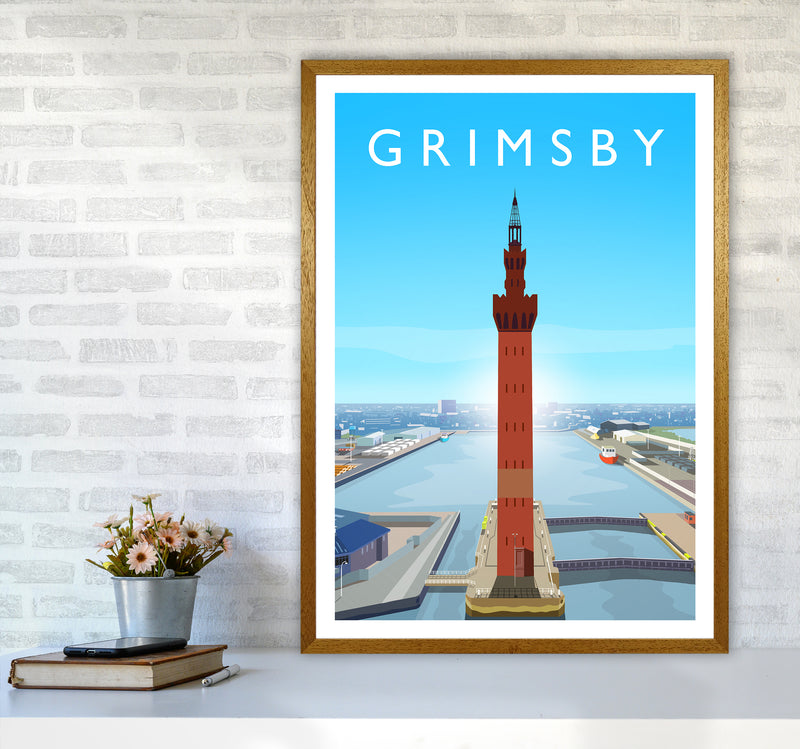Grimsby Portrait Art Print by Richard O'Neill A1 Print Only