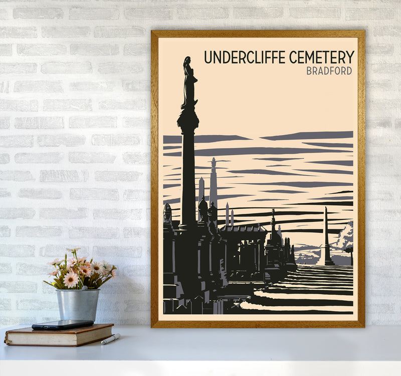 Undercliffe Cemetery portrait copy Travel Art Print by Richard O'Neill A1 Print Only